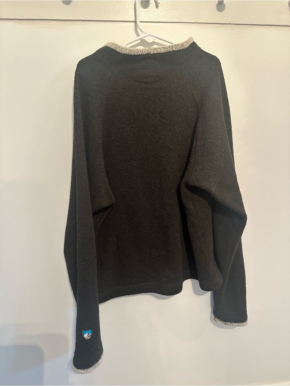 Kuhl boys brown Sherpa funnel neck Pullover Sweater size 10-12 - Picture 5 of 6
